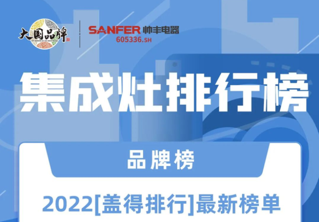 上榜蓋得測評排行榜│帥豐這兩款集成灶真不是蓋的！