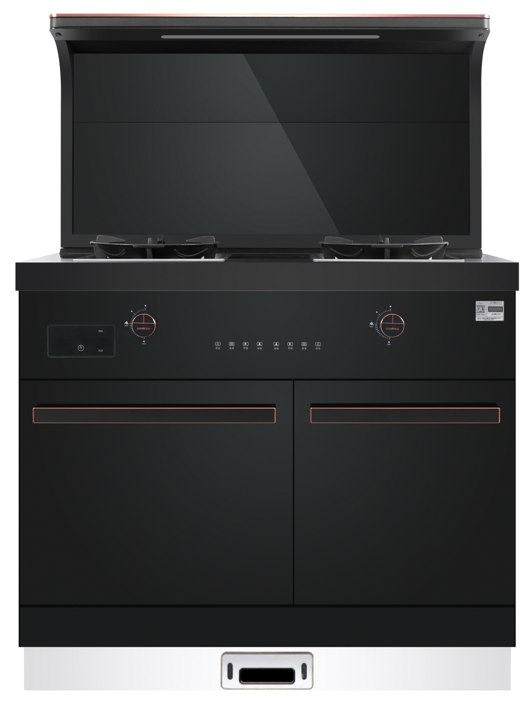 通透個性的現(xiàn)代簡約廚房，帥豐集成灶也能輕松駕馭