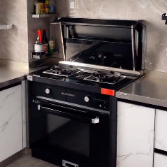 他的廚房選擇了帥豐集成灶，讓孩子體會到一位父親的濃濃愛意