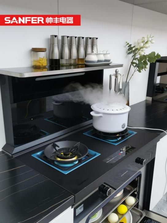 小廚房大空間，集成灶品牌帥豐T1-7B大牌好物帶回家