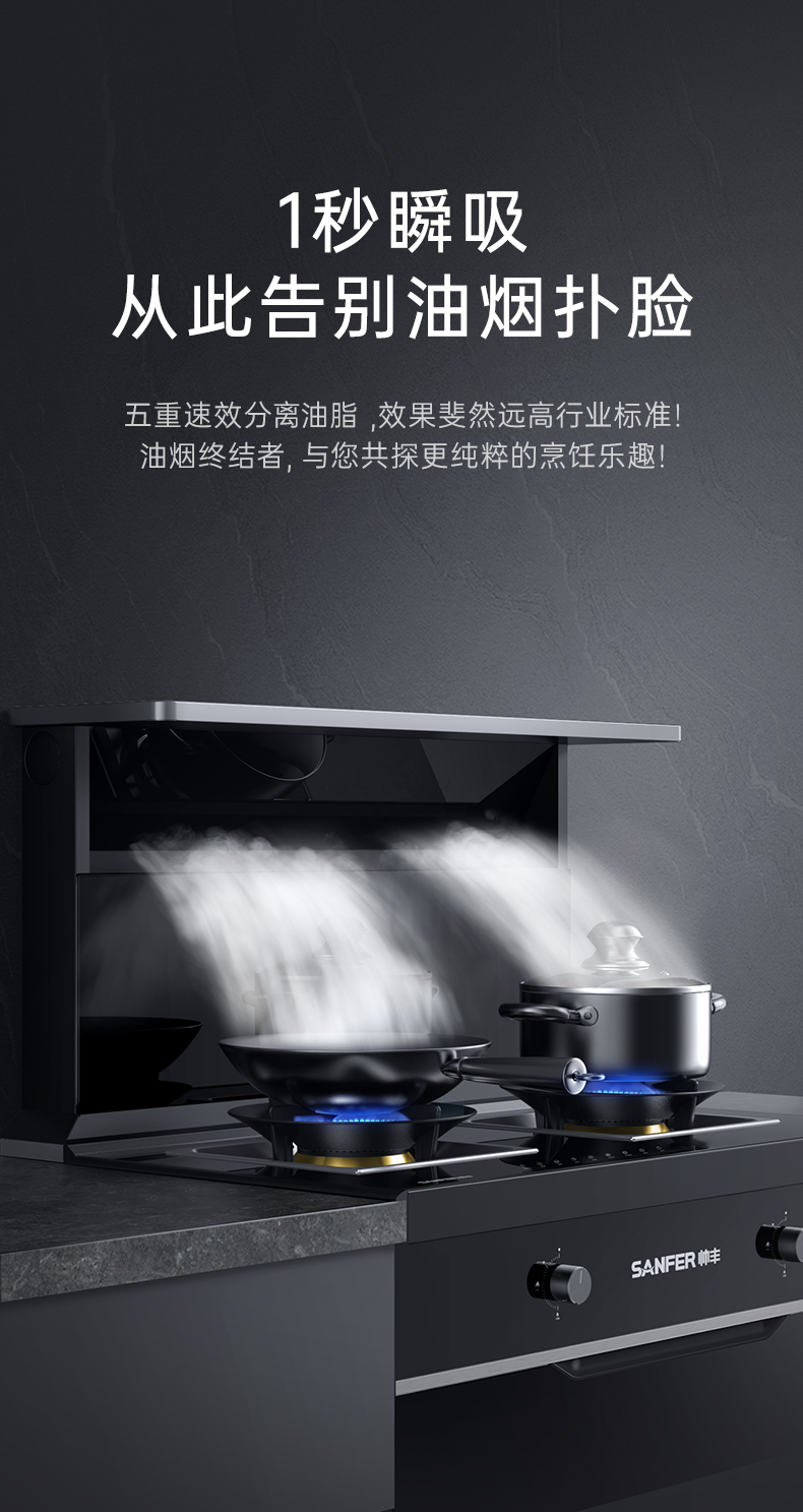 帥豐T1消毒柜款集成灶