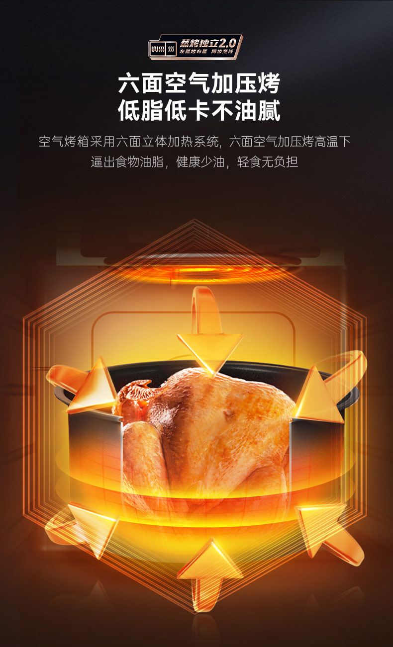 帥豐星辰X1雙子星蒸烤獨(dú)立(90S)集成灶