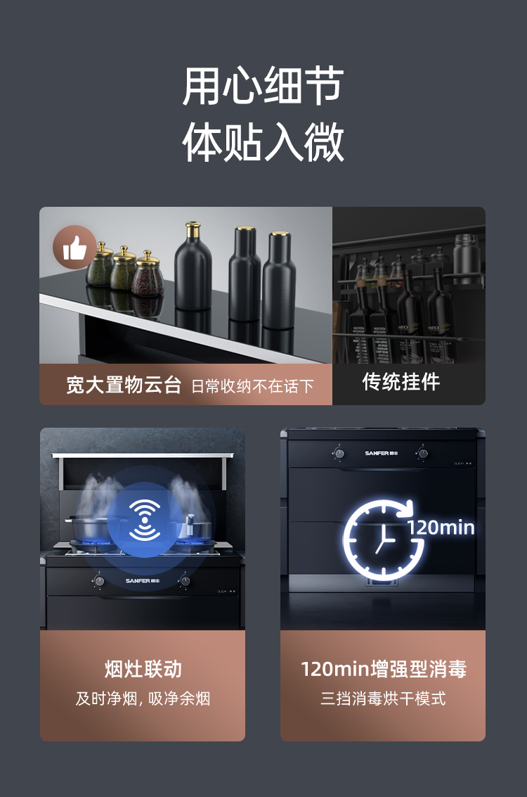 帥豐T1消毒柜款集成灶