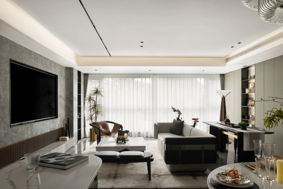 帥豐全屋高定 | 129㎡現(xiàn)代灰色系，盡顯優(yōu)雅高級品味