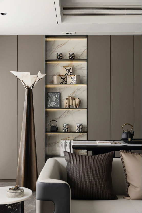 帥豐全屋高定 | 129㎡現(xiàn)代灰色系，盡顯優(yōu)雅高級品味