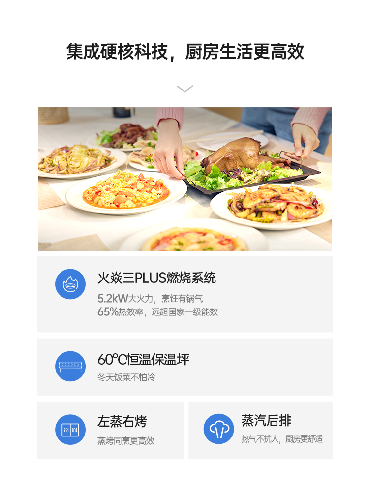 帥豐時空S5蒸烤獨立集成灶
