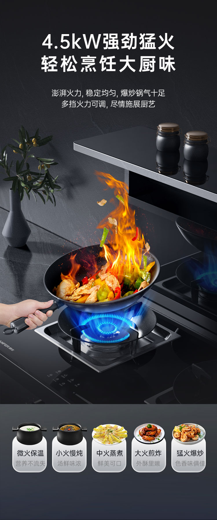 帥豐S3蒸烤獨立集成灶